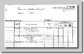 G-APNB Registration sheet